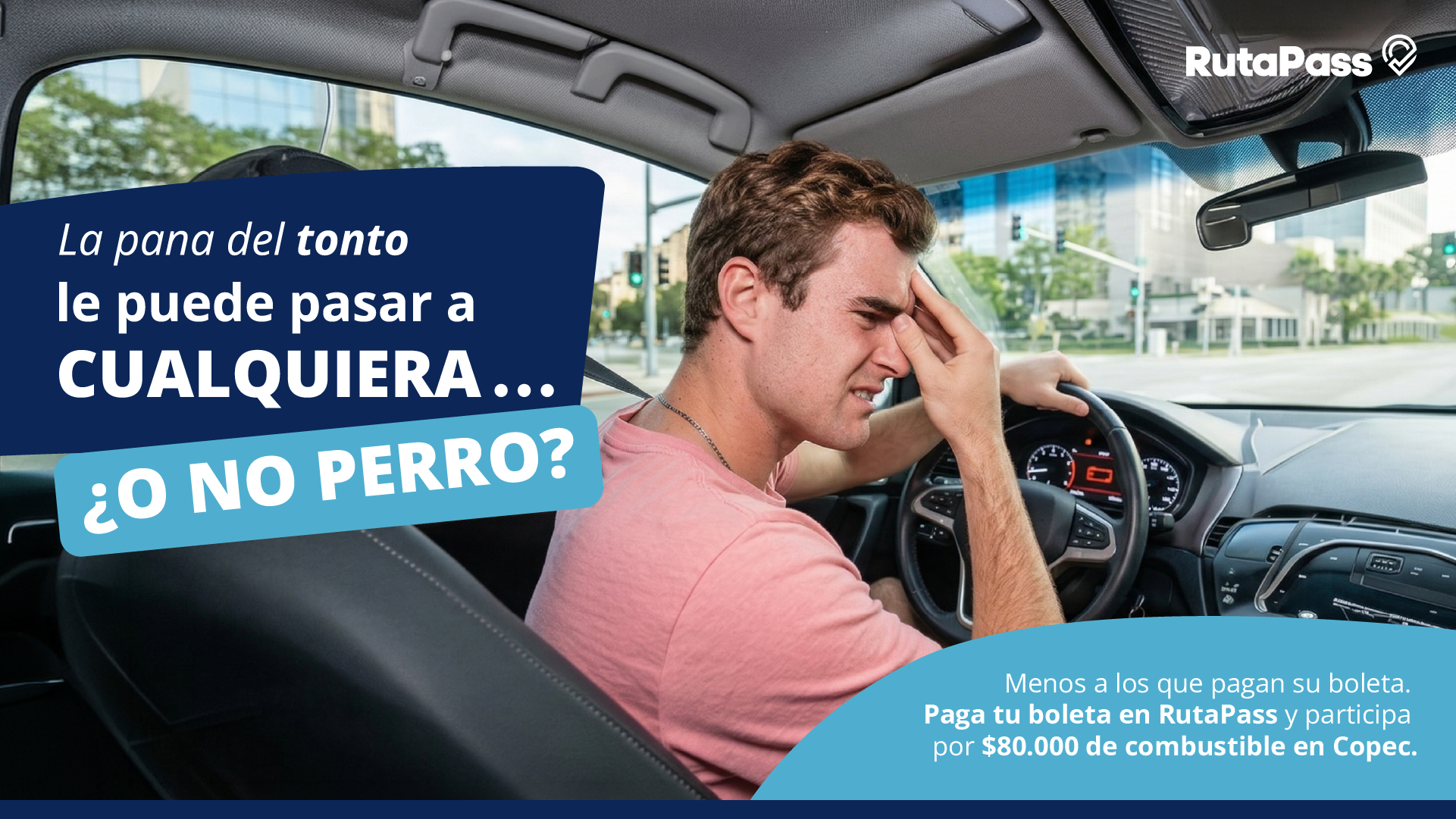 La pana del tonto le puede pasar a cualquiera ¿o no perro?